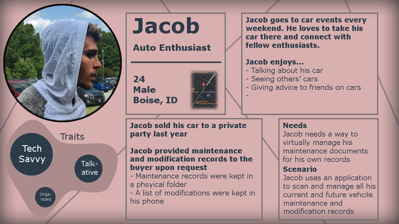 Jacob User Persona